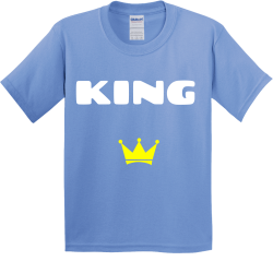 KING merch Boy's 100% Cotton T-Shirts Gildan 5000B