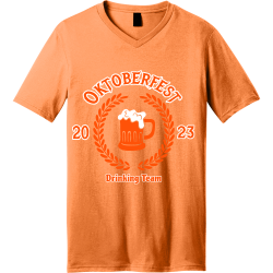 Oktoberfest-20-23-Drinking-Team Men's 100% Cotton T-Shirts District Threads DT5500