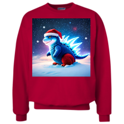 Christmas-Kaiju Mens 100% Cotton Long Sleeves Men's Longsleeves