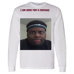 I-am-here-for-a-cupcake SayHisNameGeorgeFloyd Mens 100% Cotton Long Sleeves Men's Longsleeves