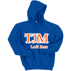 Thomas-Jefferson-Middle Thomas Jefferson Middle Men's 50/50 Cotton/Polyester Hoodies Gildan 12500