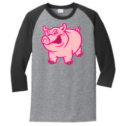 pig BAT N BILL Men's 50/50 Cotton/Polyester T-Shirts Port And Company PC55RS