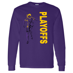 PLAYOFFS--2 SayHisNameGeorgeFloyd Mens 100% Cotton Long Sleeves Men's Longsleeves