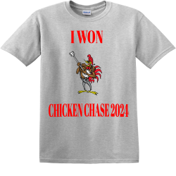 CHICKEN-CHASE-2024 Men's 100% Cotton T-Shirts Gildan 5000