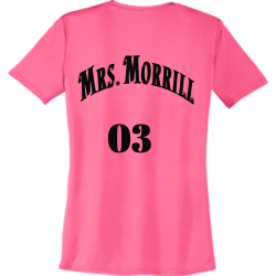Mrs.-Morrill Birthday shirt Women's 100% Polyester T-Shirts Port And Company LPC380