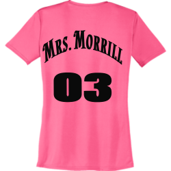 Mrs.-Morrill Birthday shirt Women's 100% Polyester T-Shirts Port And Company LPC380