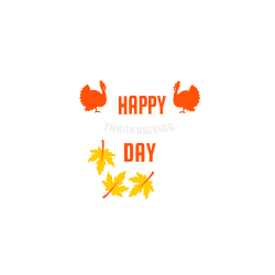 HAPPY-THANKSGIVING-DAY Adult 100% Cotton T-Shirts Port And Company LPC54V