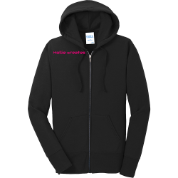 Hollie-creates Women's 50/50 Cotton/Polyester Hoodies Port And Company LPC78ZH