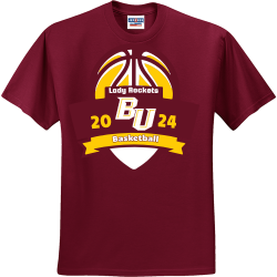 Lady-Rockets---Basketball-20-24 Men's 50/50 Cotton/Polyester T-Shirts Jerzees 29M