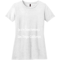 Chelsea-Hafenstine Women's 50/50 Cotton/Polyester T-Shirts District Threads DM108L