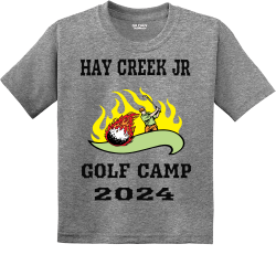 HAY-CREEK--JR-GOLF-CAMP-2024 SOUTHSIDE 10U BASEBALL CHAMPIONS BLUE HEAT Boy's 50/50 Cotton/Polyester T-Shirts Gildan 8000B