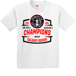 ABL-BIG-3-CHAMPIONS-DIVISION-2-CALGARY-REGION-20--24-MKA 2019 COUSIN CAMP 1 Boy's 100% Cotton T-Shirts