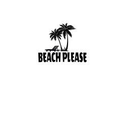 BEACH-PLEASE BEACH PLEASE Women's 100% Cotton T-Shirts Gildan 880