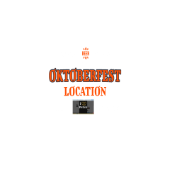 DATE-YEAR-CITY-STATE-OKTOBERFEST-LOCATION Brahmas Men's 100% Cotton T-Shirts District Threads DT5500