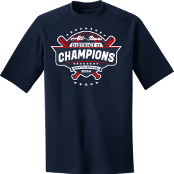 DISTRICT-11-CHAMPIONS DISCONTINUED Boy's 100% Polyester T-Shirts Sport-Tek YST700