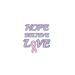 HOPE-BELIEVE-L-VE Create Women's 100% Cotton T-Shirts District Threads DM401