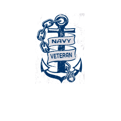 NAVY-VETERAN ADL YELLOW SHORT Men's 100% Cotton T-Shirts Hanes 5280