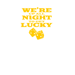 WERE--UP-ALL--NIGHT-TO-GET-LUCKY Devil's Bones T Shirts