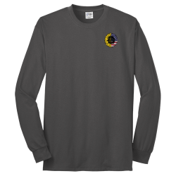  Grey Long Sleeve Iceland v3 Men's 50/50 Cotton/Polyester Long Sleeves Port And Company PC55LST