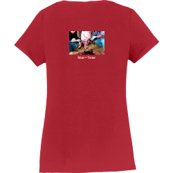 Meat-is-torture-1 Barbara Women's 100% Cotton T-Shirts Port And Company LPC450V