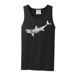 Disco-Shark Men's 100% Cotton Tank Tops Port And Company PC54TT