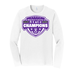 Marion-County-State-CHAMPIONS----1994-2024 Men's 100% Ring Spun Cotton Longsleeve T-Shirt Port & Company PC450LS