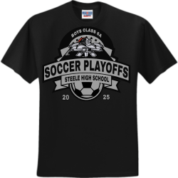Steele-Playoffs Men's 50/50 Cotton/Polyester T-Shirts Jerzees 29M