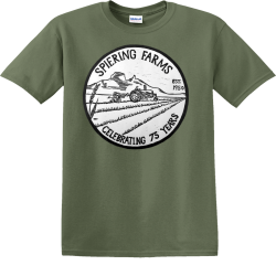 75th-Farm Men's 100% Cotton T-Shirts Gildan 5000