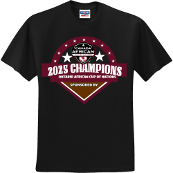 2025-CHAMPIONS-ONTARIO-AFRICAN-CUP-OF-NATIONS------2025-CHAMPIONS-ONTARIO-AFRICAN-CUP-OF-NATIONS-SPONSORED-BY Men's 50/50 Cotton/Polyester T-Shirts Jerzees 29M