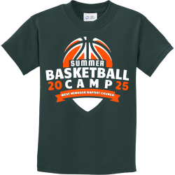SUMMER-BASKETBALL-CAMP-WEST-WINDSOR-BAPTIST-CHURCH-20-25 Boy's 100% Cotton T-Shirts Port And Company PC61Y