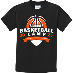 SUMMER-BASKETBALL-CAMP-WEST-WINDSOR-BAPTIST-CHURCH-20-25 Boy's 100% Cotton T-Shirts Port And Company PC61Y