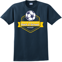 Back-2-School-KICKoff-City-of-Alexandria Adult 100% Cotton T-Shirts Gildan 2000