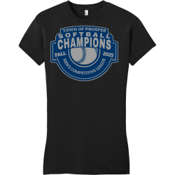 TOWN-OF-PROSPER-SOFTBALL-CHAMPIONS-MENS-COMPETITIVE-LEAGUE-FALL-2025 Junior's 100% Cotton T-Shirts District Threads DT6001