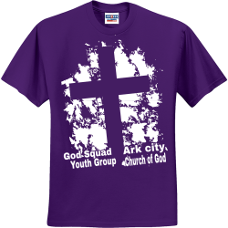 God-Squad-Youth-Group-Ark-city-Church-of-God Men's 50/50 Cotton/Polyester T-Shirts Jerzees 29M