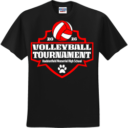 VOLLEYBALL-TOURNAMENT-20-26-Haddonfield-Memorial-High-School Men's 50/50 Cotton/Polyester T-Shirts Jerzees 29M